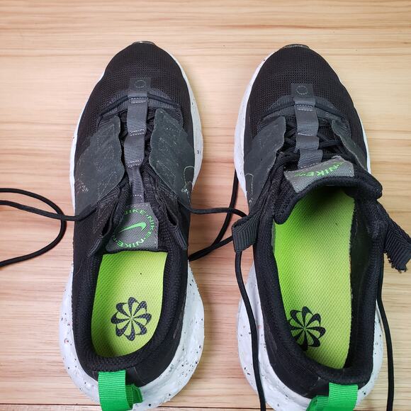 Nike Men's‎ Size 9 Air Zoom Crater Impact Running Shoes Black White Athletic - Picture 9 of 10